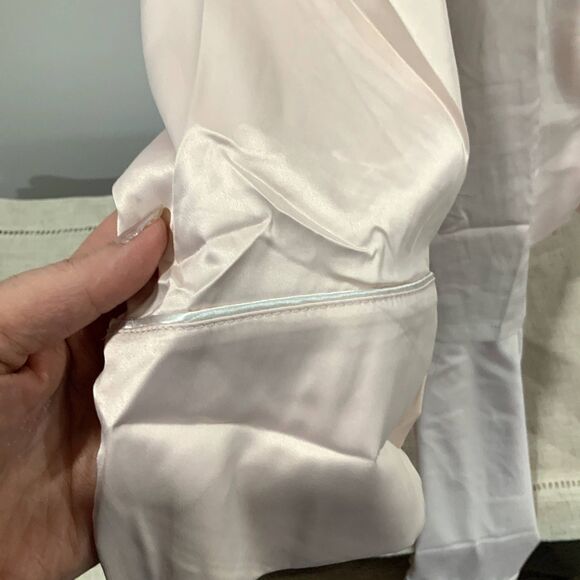 NWT!! Silky Pink 2 Piece Pajama Set with Sleep Mask Size XL - Picture 7 of 11